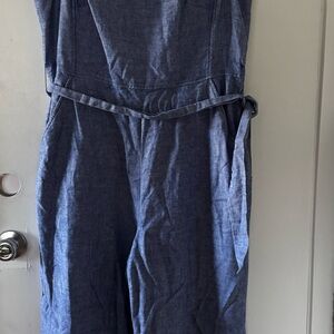 J. Crew Chambray Blue Jumpsuit